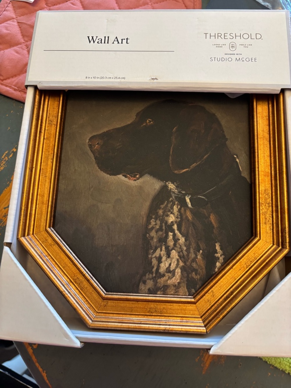 Threshold Gold Framed Dog Wall Art